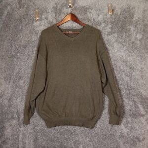 Barbour Vintage Mens Sweater Made In Scotland Cotton Cashmere Size Xl